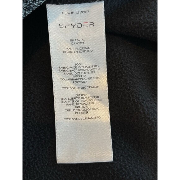 SPYDER Sweater 1/4 Zip Mens Sz Large Knit Fleece lined knit Long Sleeve 1619902 - Picture 6 of 8